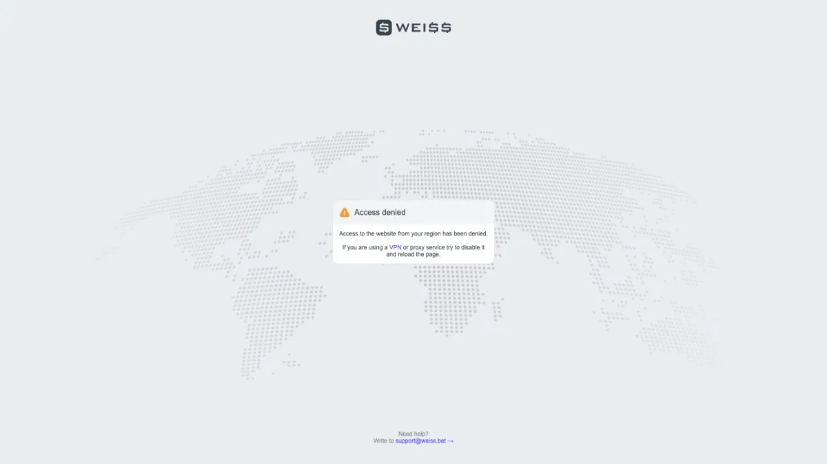 weiss.bet Regionsperre
